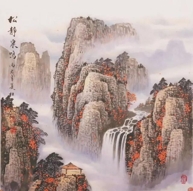 烟云与山川｜杜中良工笔山水画赏析（85幅）