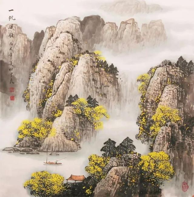 烟云与山川｜杜中良工笔山水画赏析（85幅）