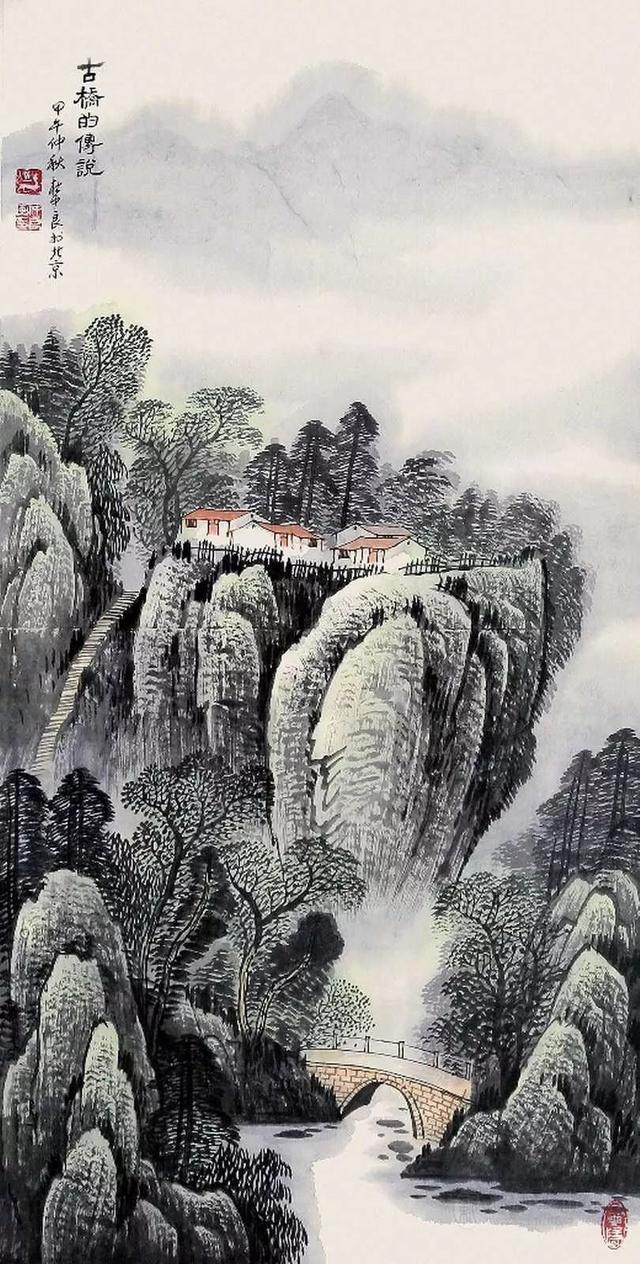 烟云与山川｜杜中良工笔山水画赏析（85幅）