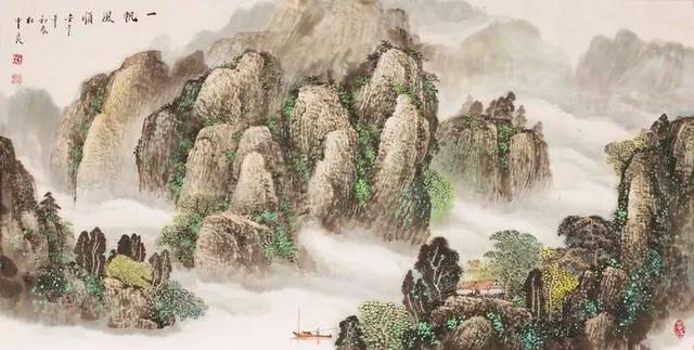 烟云与山川｜杜中良工笔山水画赏析（85幅）