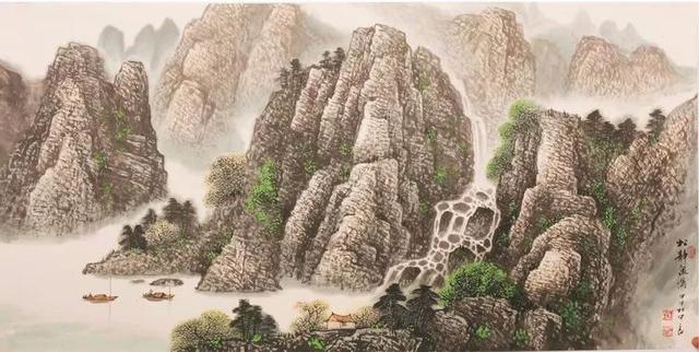 烟云与山川｜杜中良工笔山水画赏析（85幅）