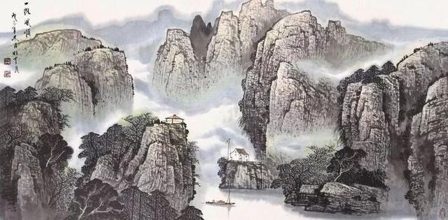 烟云与山川｜杜中良工笔山水画赏析（85幅）