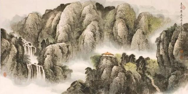 烟云与山川｜杜中良工笔山水画赏析（85幅）