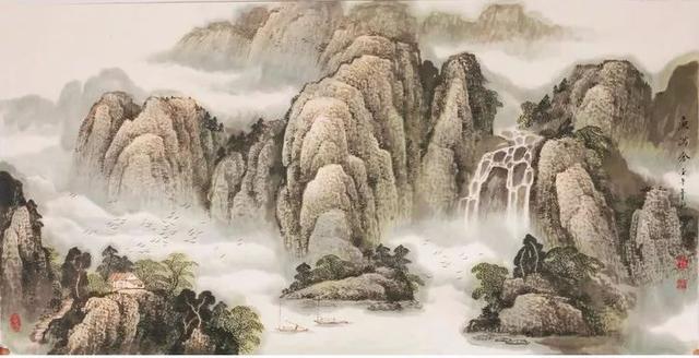 烟云与山川｜杜中良工笔山水画赏析（85幅）