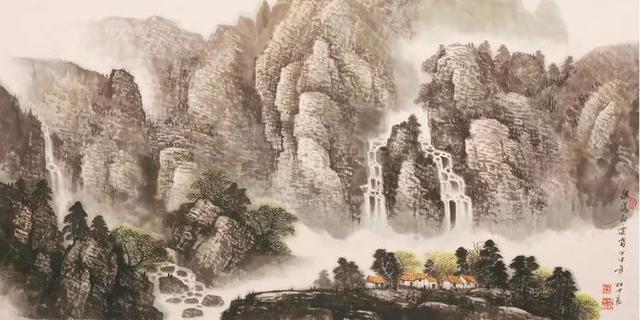 烟云与山川｜杜中良工笔山水画赏析（85幅）