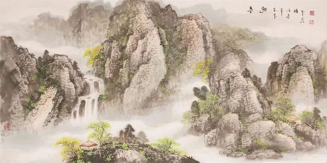 烟云与山川｜杜中良工笔山水画赏析（85幅）