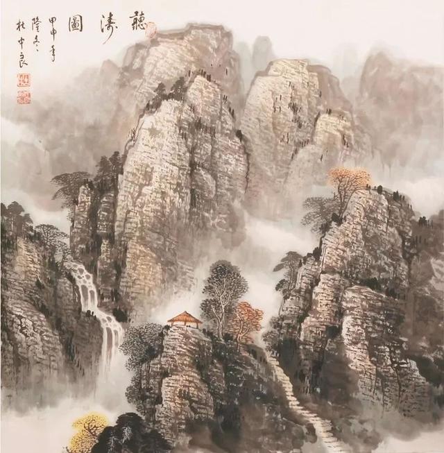 烟云与山川｜杜中良工笔山水画赏析（85幅）