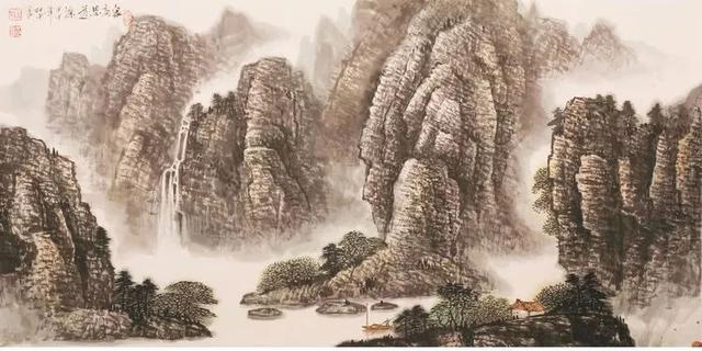 烟云与山川｜杜中良工笔山水画赏析（85幅）