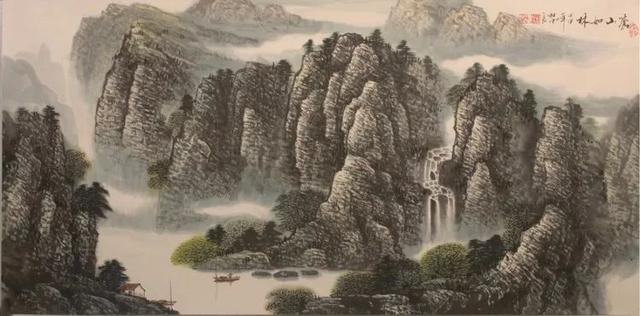 烟云与山川｜杜中良工笔山水画赏析（85幅）