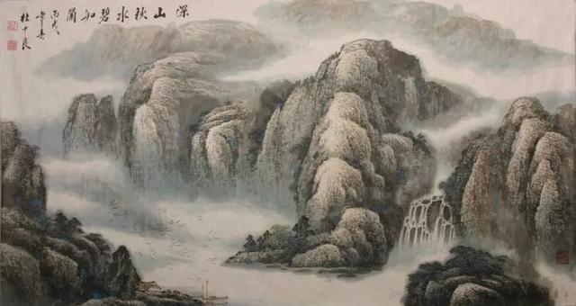 烟云与山川｜杜中良工笔山水画赏析（85幅）