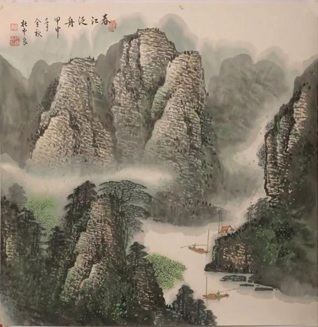 烟云与山川｜杜中良工笔山水画赏析（85幅）