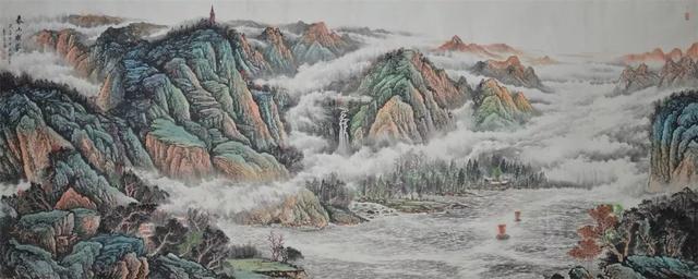 烟云与山川｜杜中良工笔山水画赏析（85幅）