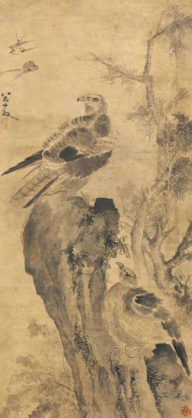 八大山人画鹰