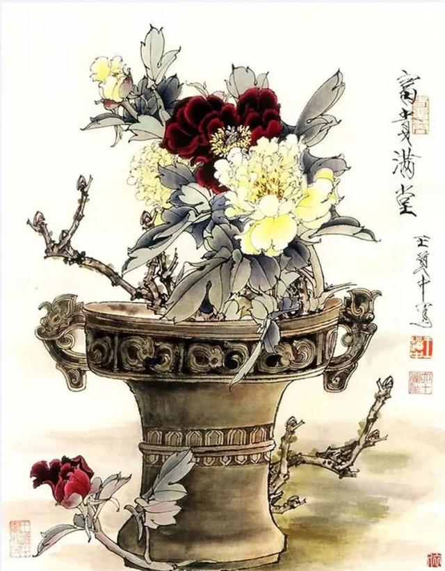 花卉百态｜王道中：我如何画工笔牡丹