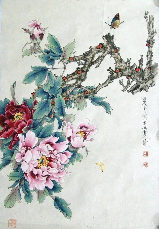 花卉百态｜王道中：我如何画工笔牡丹