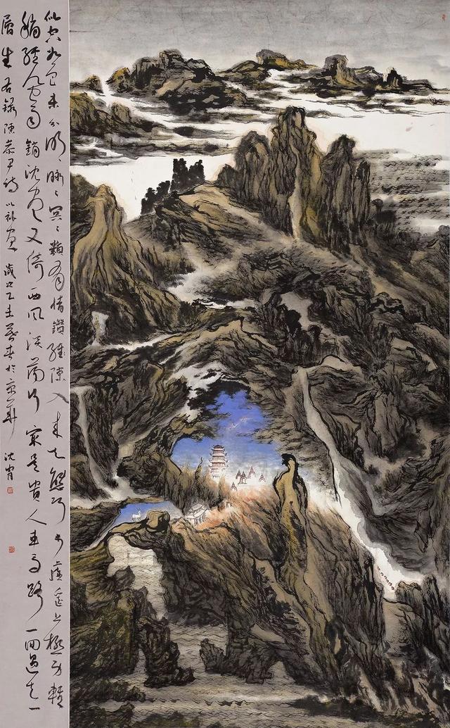 作品展｜沈胄现代山水画欣赏