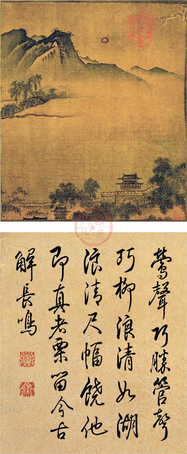 书画｜宋 叶肖严《西湖十景》图赏析「附：乾隆御笔西湖十景诗」