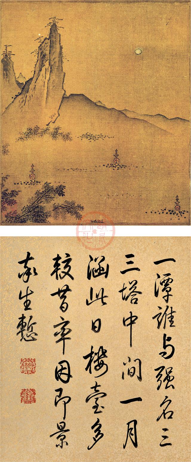 书画｜宋 叶肖严《西湖十景》图赏析「附：乾隆御笔西湖十景诗」