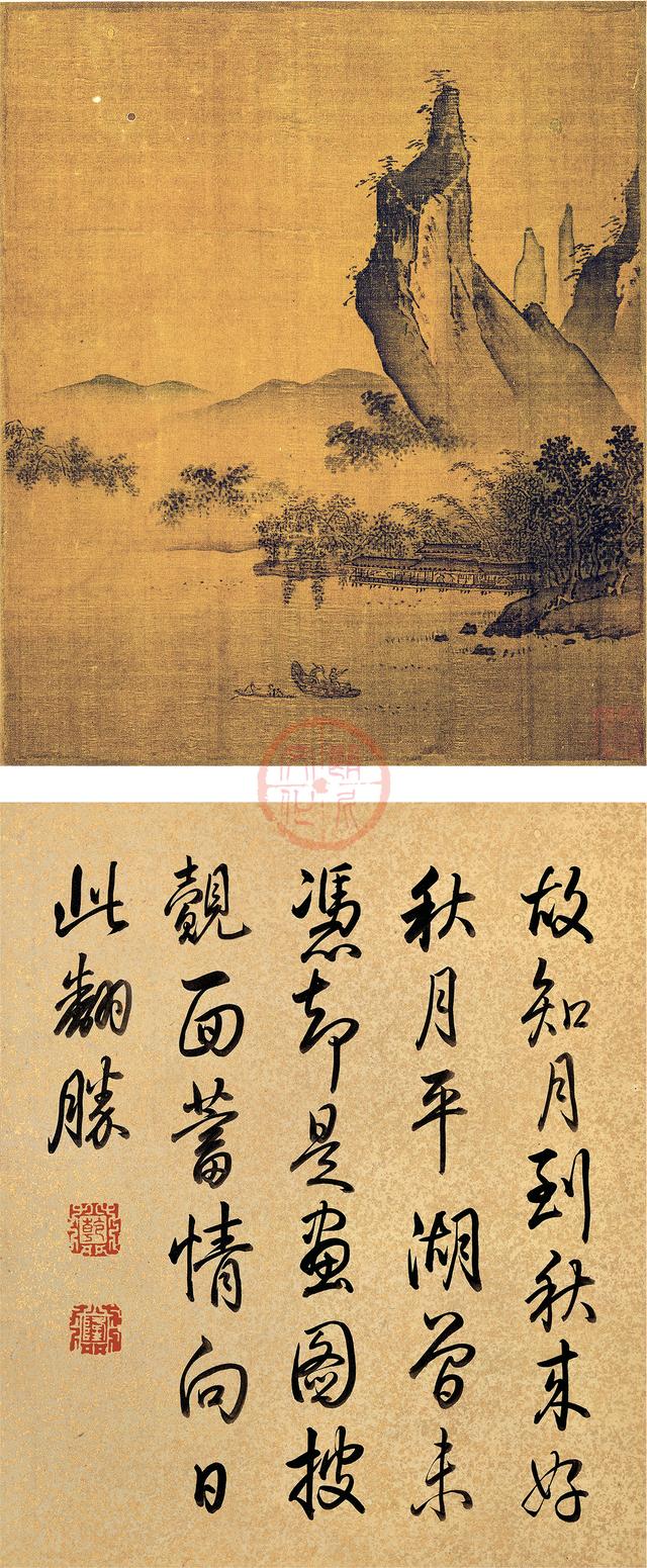 书画｜宋 叶肖严《西湖十景》图赏析「附：乾隆御笔西湖十景诗」