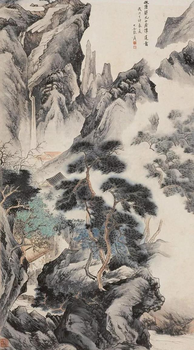 大风堂门人｜糜耕云山水人物画赏析（80幅）