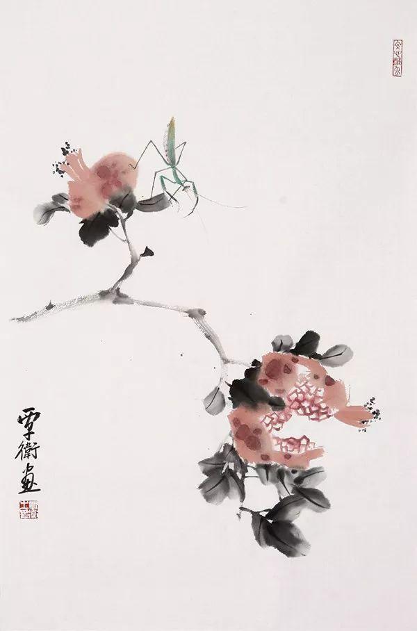 简约生动｜覃卫水墨花鸟与草虫画赏析（90幅）