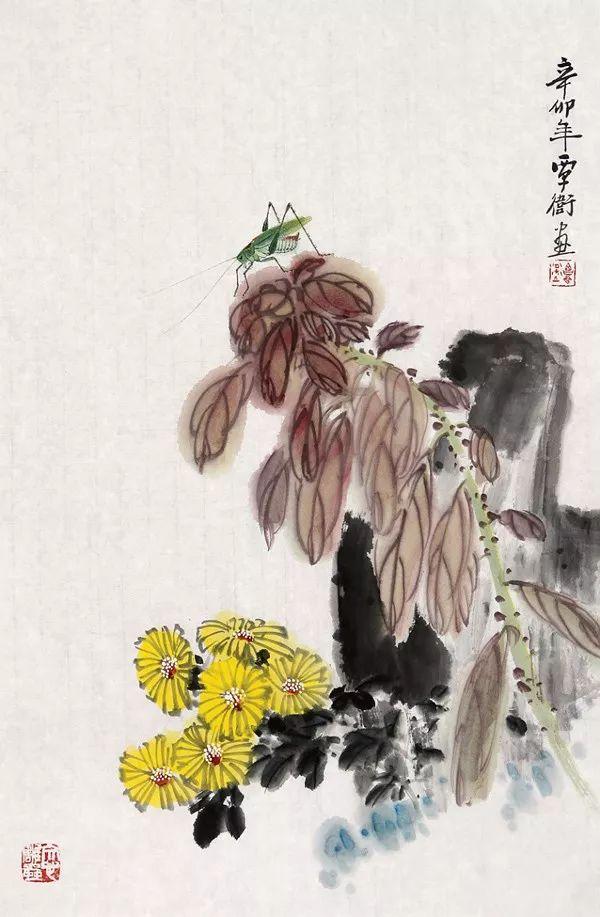 简约生动｜覃卫水墨花鸟与草虫画赏析（90幅）