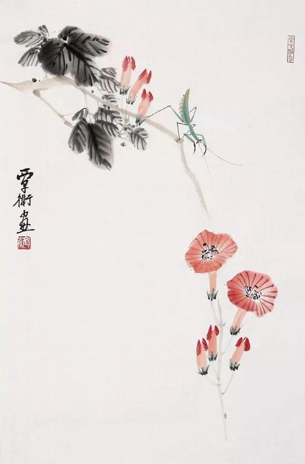 简约生动｜覃卫水墨花鸟与草虫画赏析（90幅）