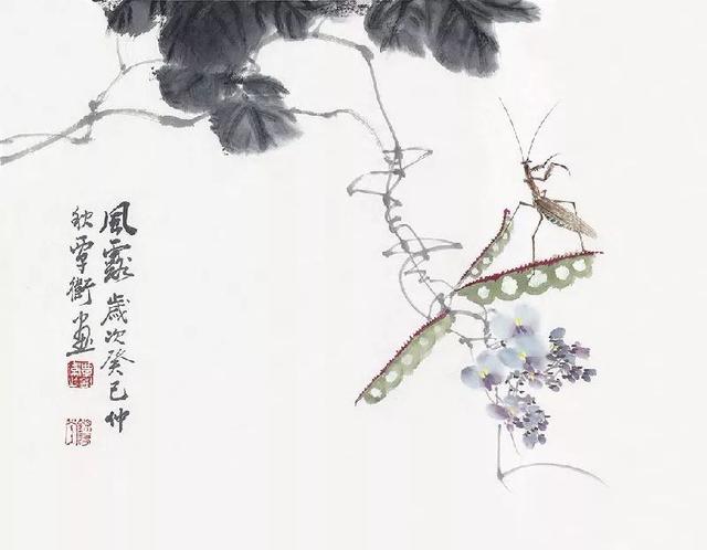 简约生动｜覃卫水墨花鸟与草虫画赏析（90幅）