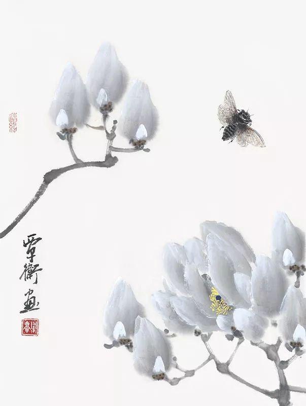 简约生动｜覃卫水墨花鸟与草虫画赏析（90幅）