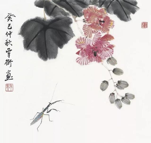 简约生动｜覃卫水墨花鸟与草虫画赏析（90幅）