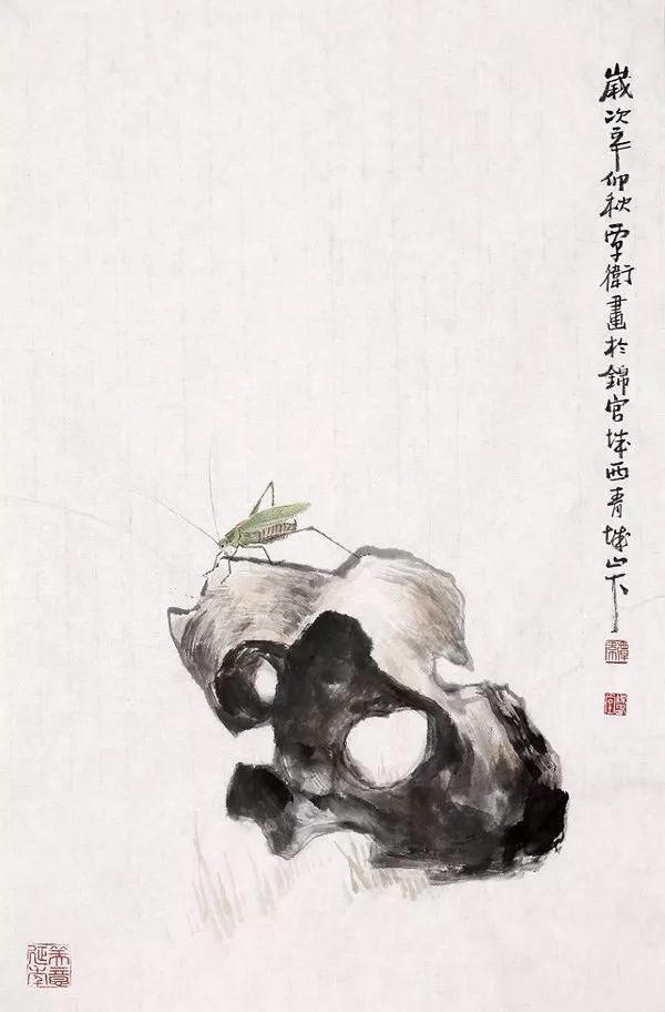 简约生动｜覃卫水墨花鸟与草虫画赏析（90幅）