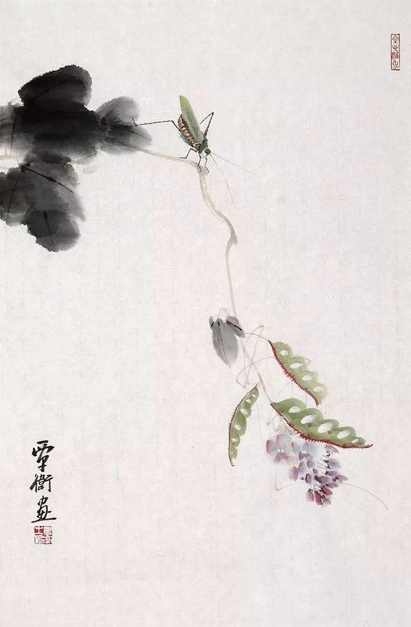 简约生动｜覃卫水墨花鸟与草虫画赏析（90幅）