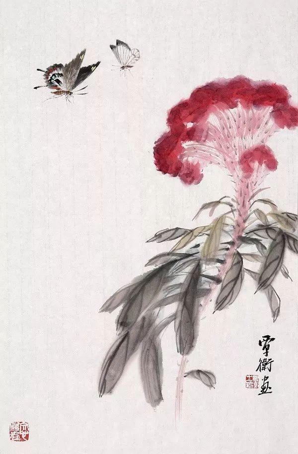 简约生动｜覃卫水墨花鸟与草虫画赏析（90幅）