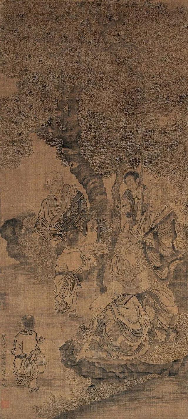 明｜丁云鹏笔下庄严肃穆的佛道人物（140幅）