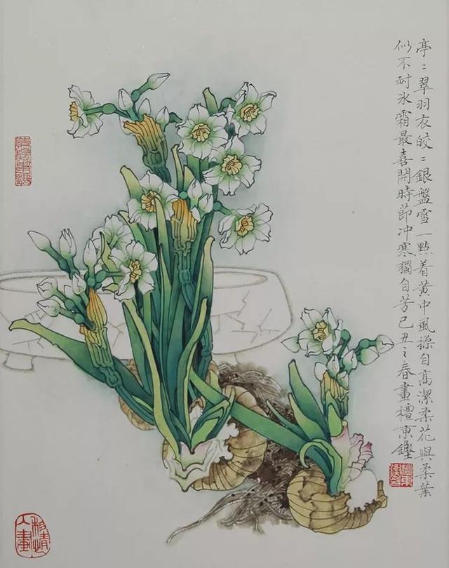 檀东铿｜工笔花鸟画赏析（60幅）