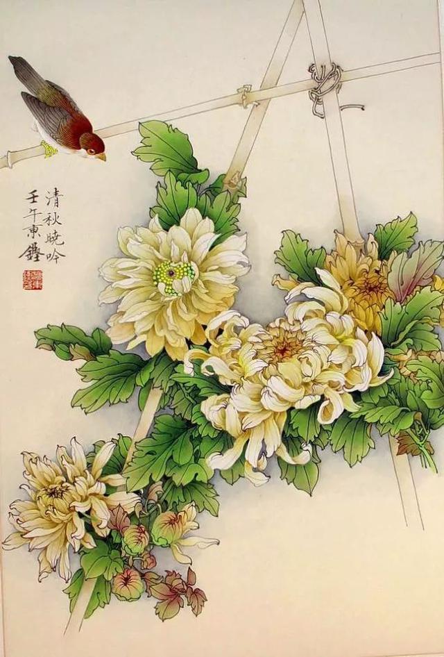 檀东铿｜工笔花鸟画赏析（60幅）