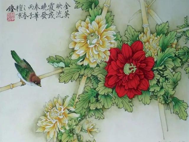 檀东铿｜工笔花鸟画赏析（60幅）