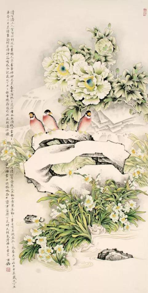 檀东铿｜工笔花鸟画赏析（60幅）